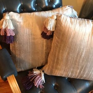 Anthropologie throw pillows